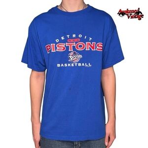 Vintage Detroit pistons tee tshirt blue retro
Size large
